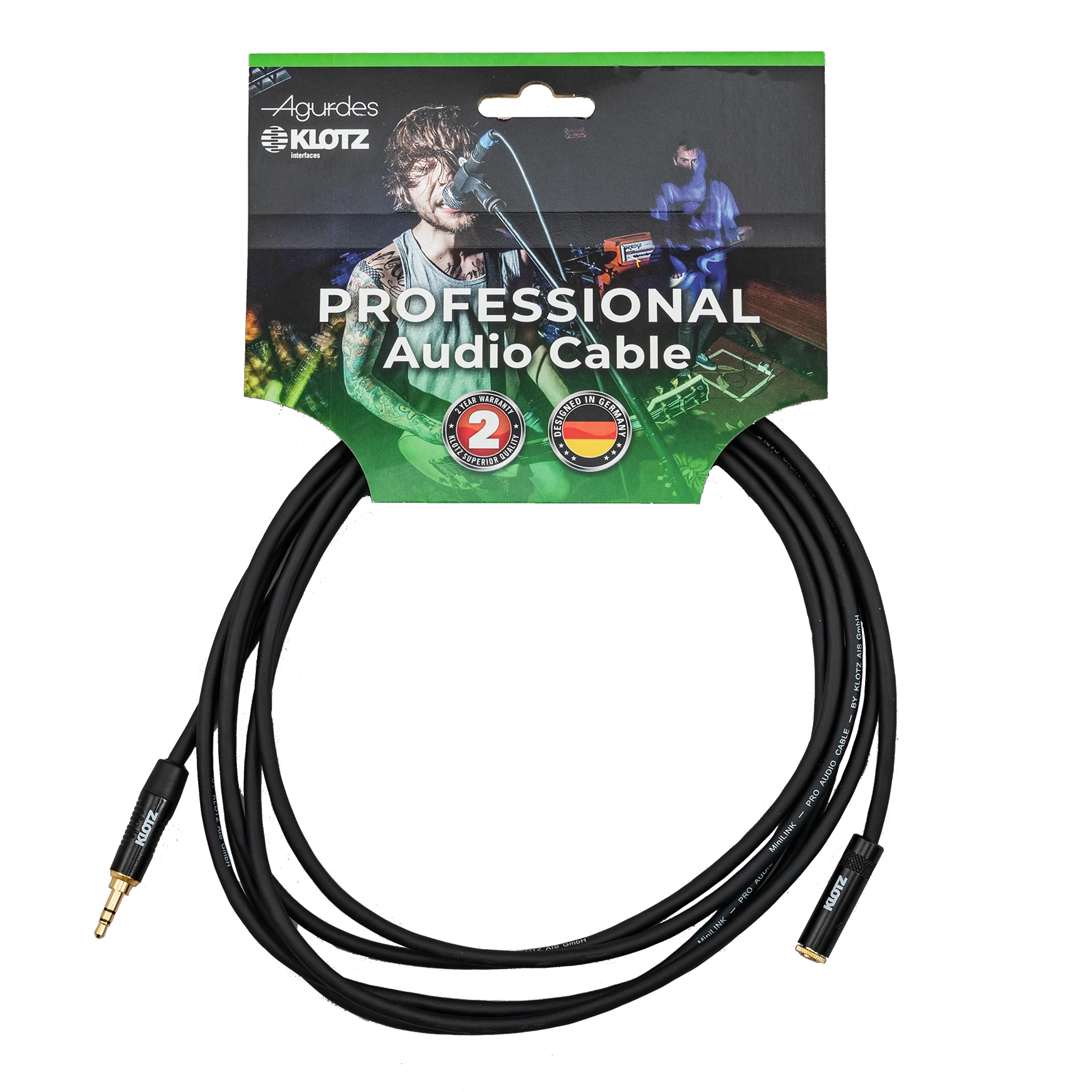 Agurdes Cables 3,5mm Stecker-3,5mm Buchse Pro 3m 
